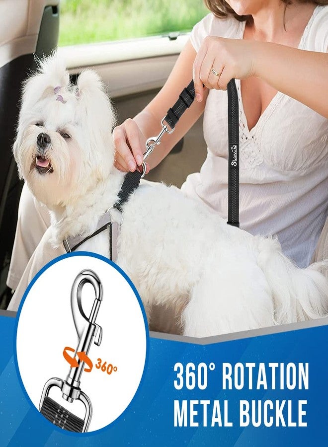 Lukovee Double Dog Seat Belt, New Dual Pet Car Headrest Restraint Safety Seatbelt No Tangle Dog Leash Duty Adjust Elastic Bungee Puppy Lead Splitter Connect Harness in Vehicle Travel (B-Detachable) - Image 2